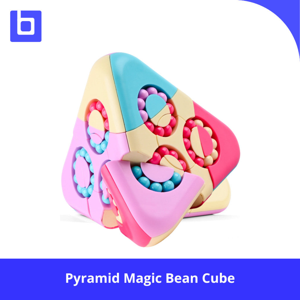 Cube Pyramid - Pyramid Magic Bean Cube Light Blue/Dark blue