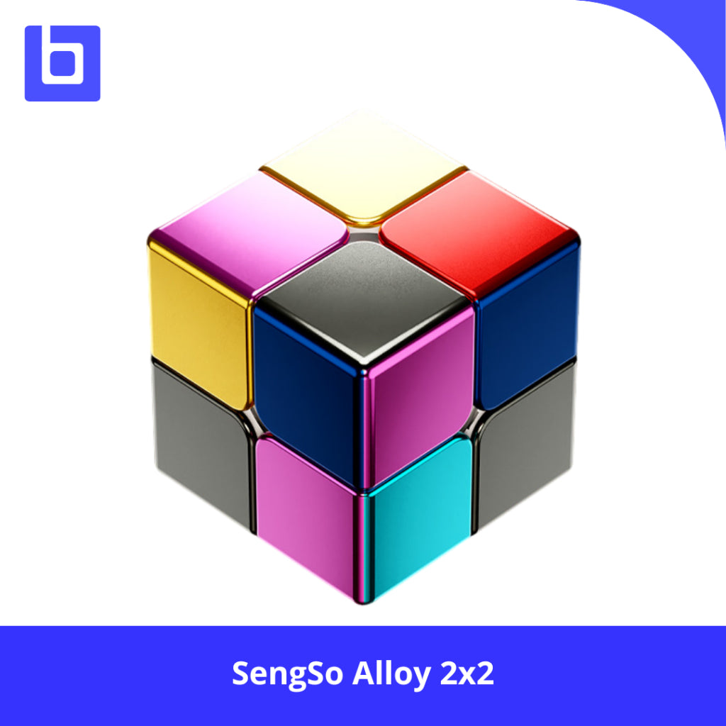 Cube 2x2 - SengSo Alloy Metallic Cube Stickerless