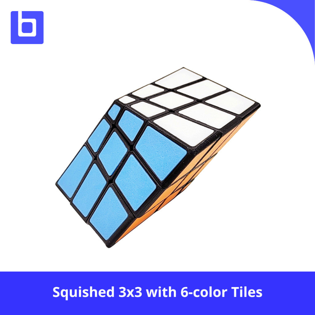 Zepuzzles Squished 3x3 with 6-color Tiles