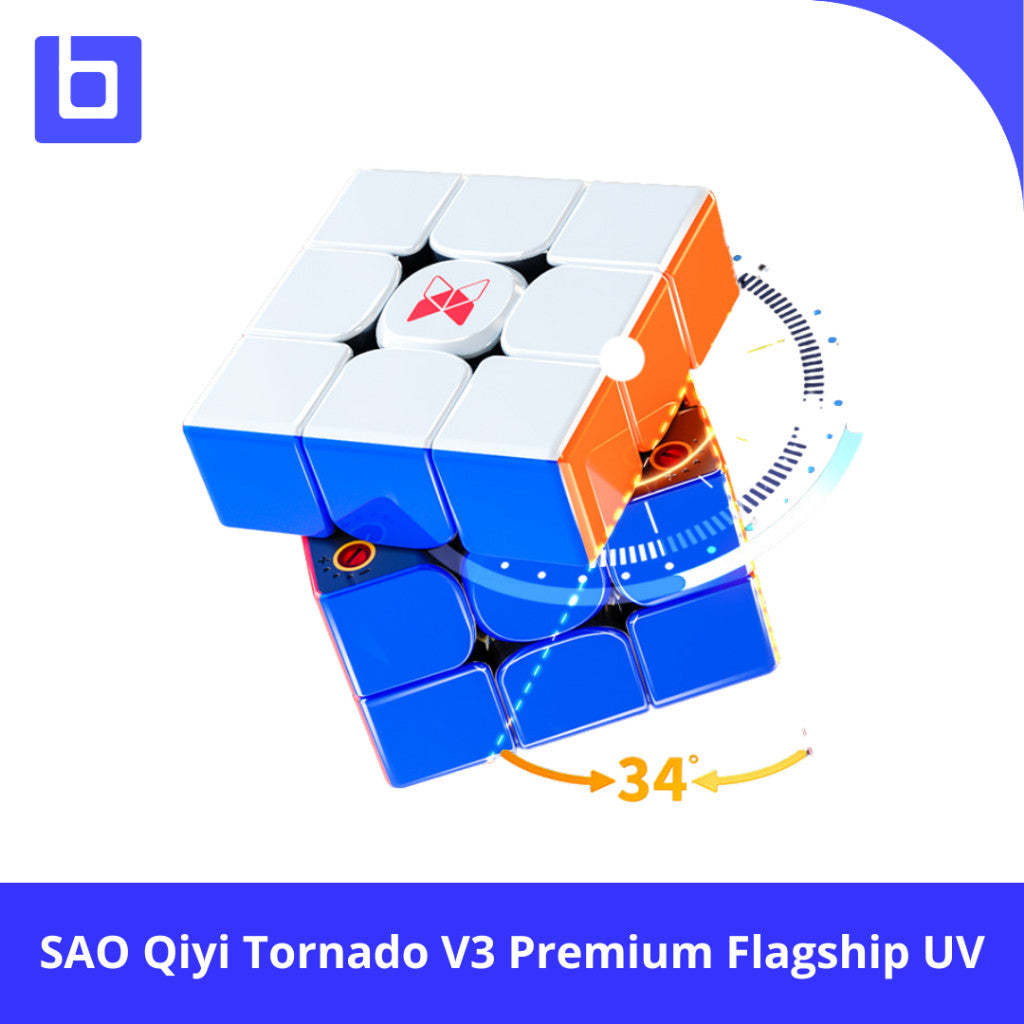 Cube 3x3 - SAOCube Qiyi Xman Tornado V3 Premium Flagship UV