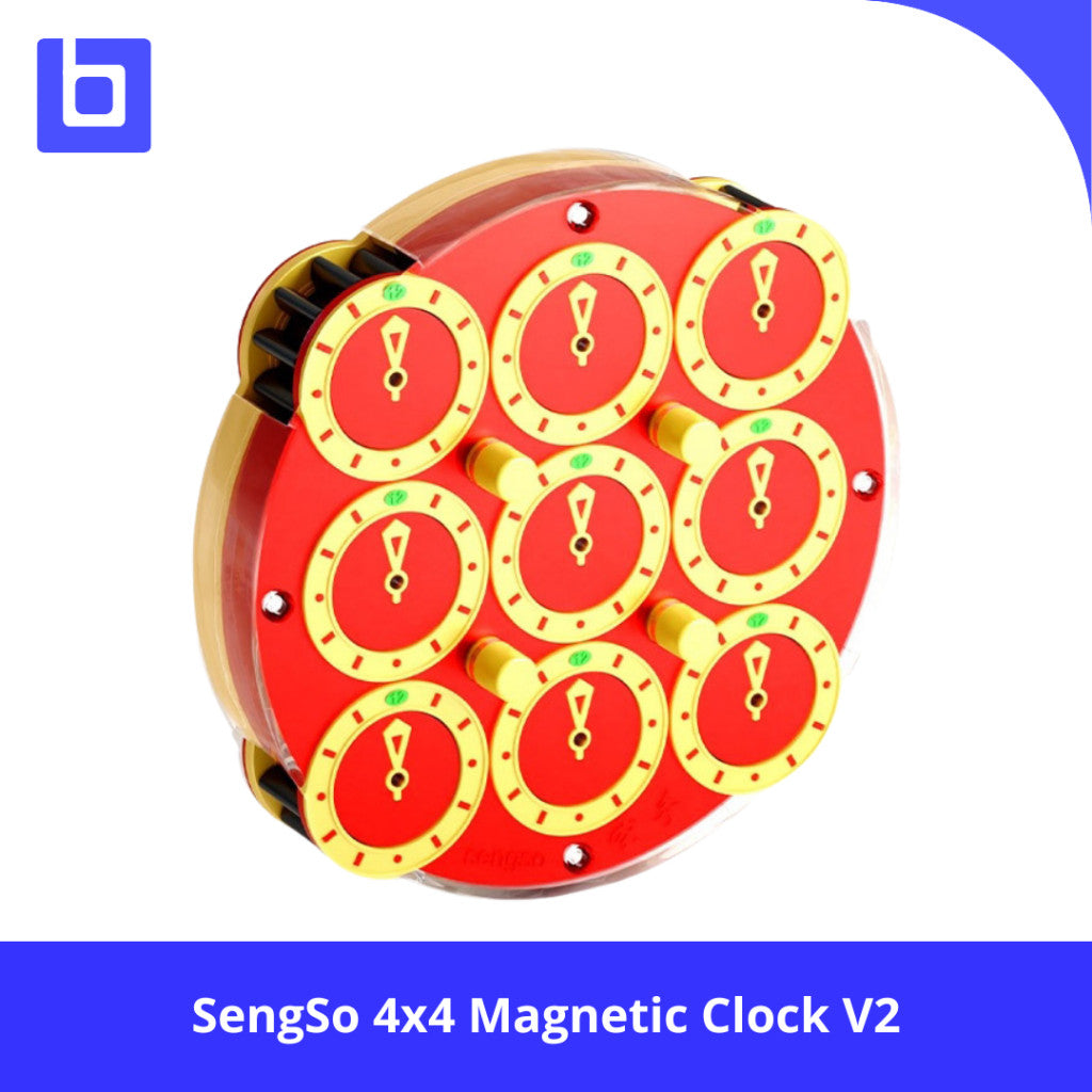 timer Cube - SengSo 4x4 Magnetic Clock V2 Limited Red