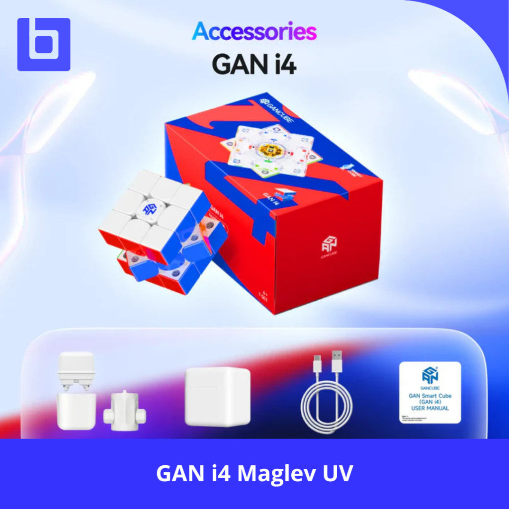 Cube 3x3 GAN i4 Maglev UV Smartcube Stickerless Original