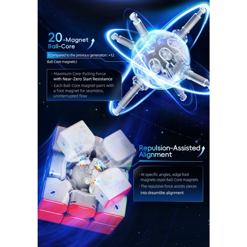 Cube 3x3 - Moyu Huameng TG V2 8M Ballcore UV