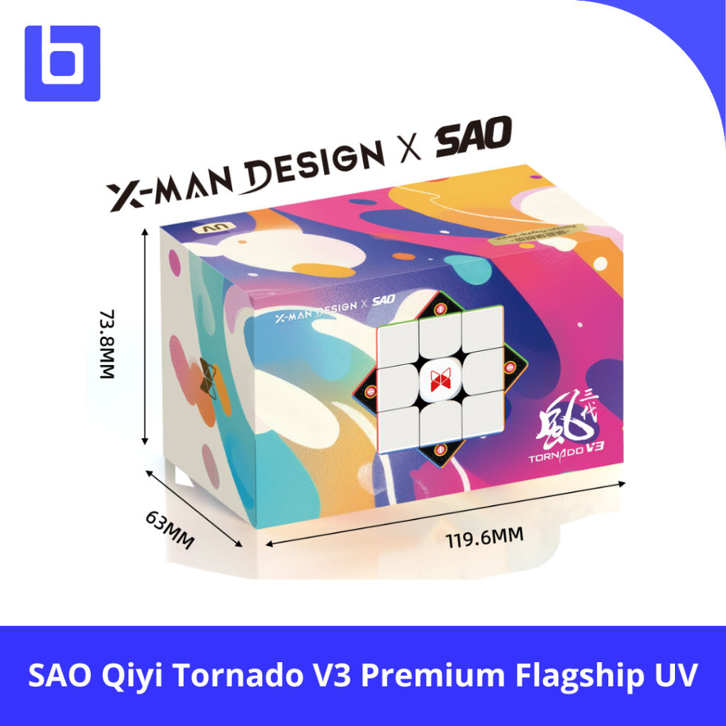 Cube 3x3 - SAOCube Qiyi Xman Tornado V3 Premium Flagship UV