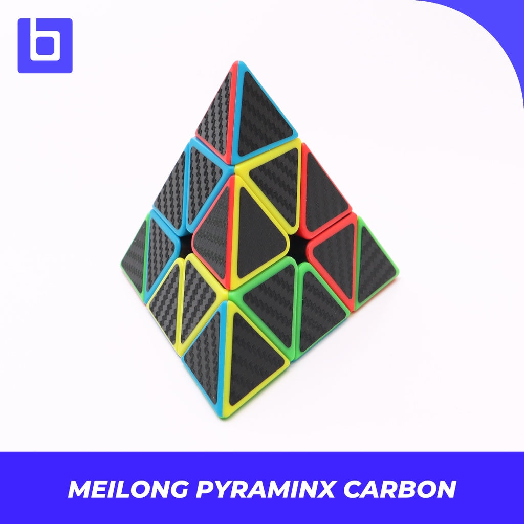 Cube pyraminx - Moyu MF Meilong Pyraminx Carbon - Carbon - Original