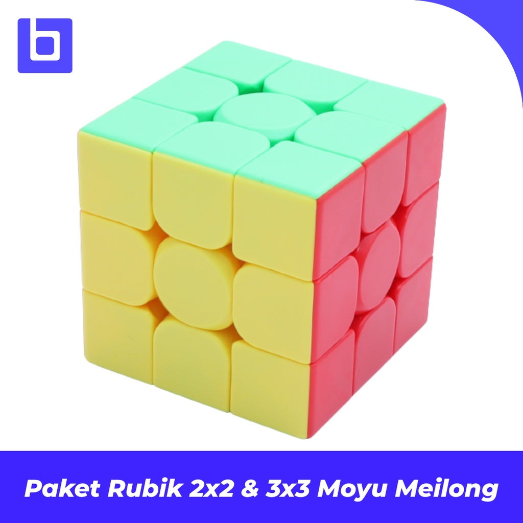 Paket Cube 3x3 2x2 Moyu Meilong 2x2 3x3 cube Giftpack / Giftbox Paket Cube Stickerless
