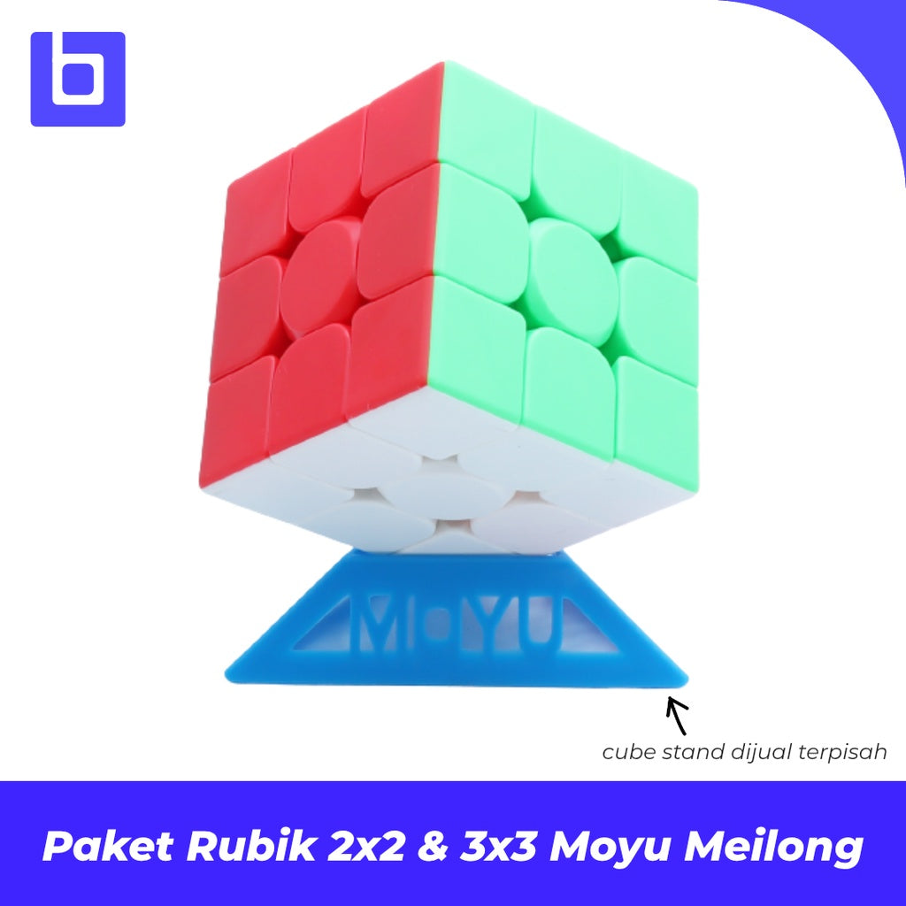 Paket Cube 3x3 2x2 Moyu Meilong 2x2 3x3 cube Giftpack / Giftbox Paket Cube Stickerless