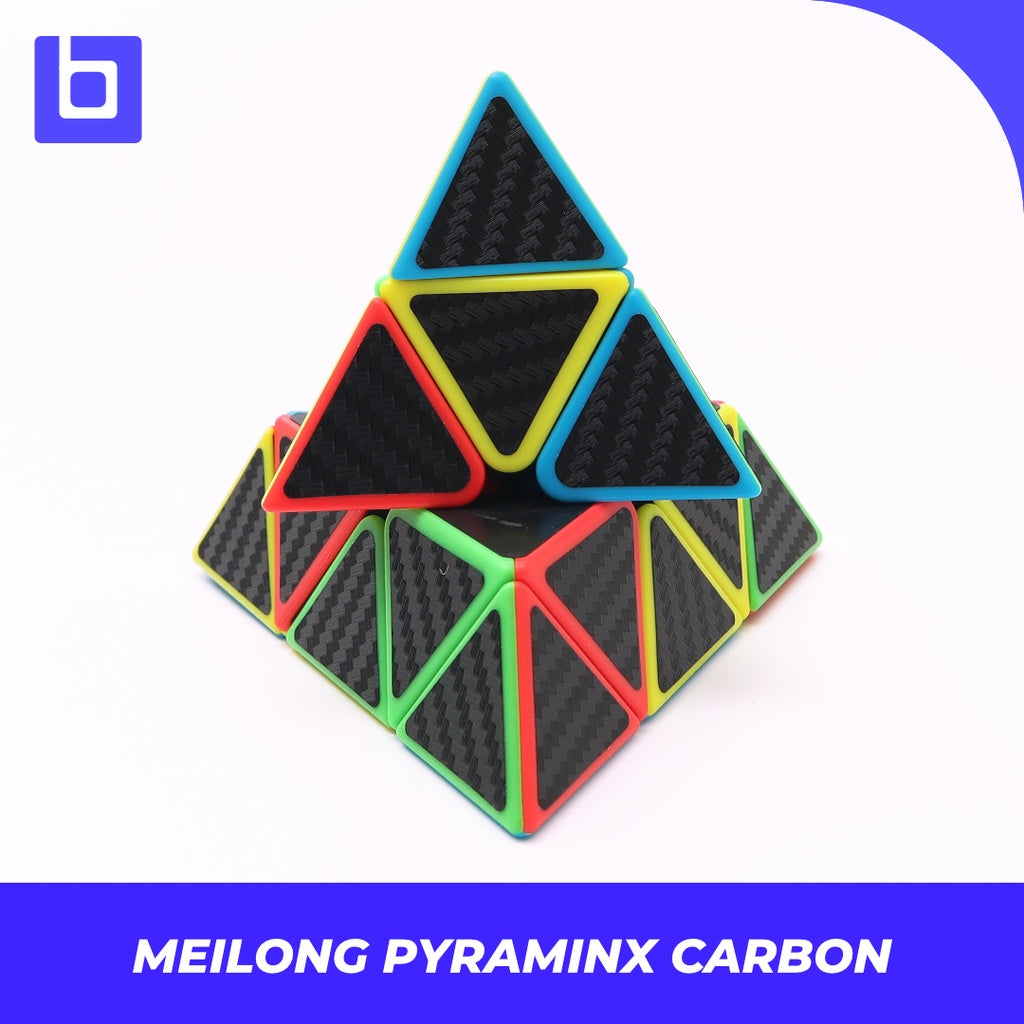 Cube pyraminx - Moyu MF Meilong Pyraminx Carbon - Carbon - Original