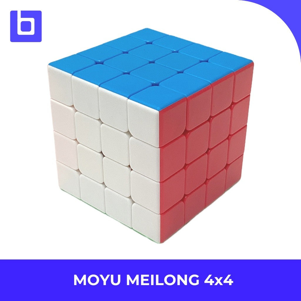 Cube 4x4 - Moyu Meilong 4x4 Original Varian Stickerless Macaron Black Carbon