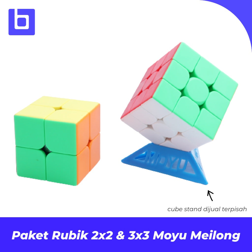 Paket Cube 3x3 2x2 Moyu Meilong 2x2 3x3 cube Giftpack / Giftbox Paket Cube Stickerless