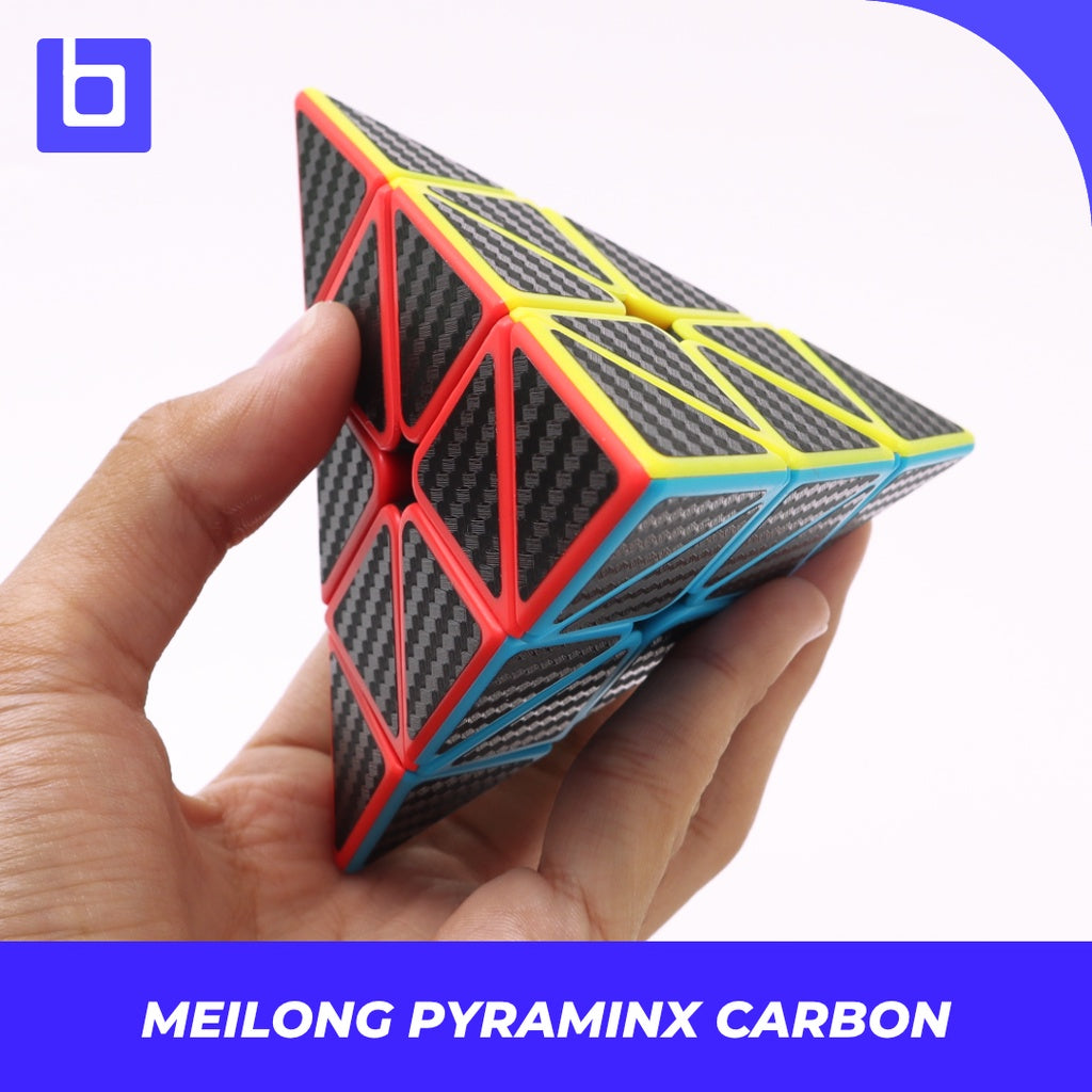 Cube pyraminx - Moyu MF Meilong Pyraminx Carbon - Carbon - Original