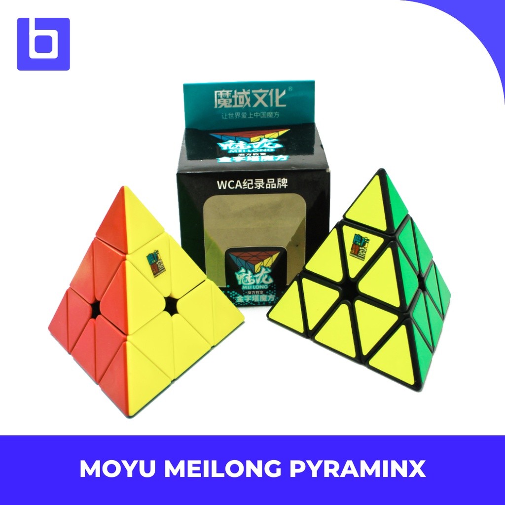 Cube Pyraminx - MoYu Meilong Pyraminx - Pyraminx Meilong - Meilong Pyraminx - Pyraminx Black