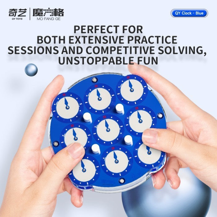 Cube Clock 4x4 Qiyi Clock Magnetic Blue Original