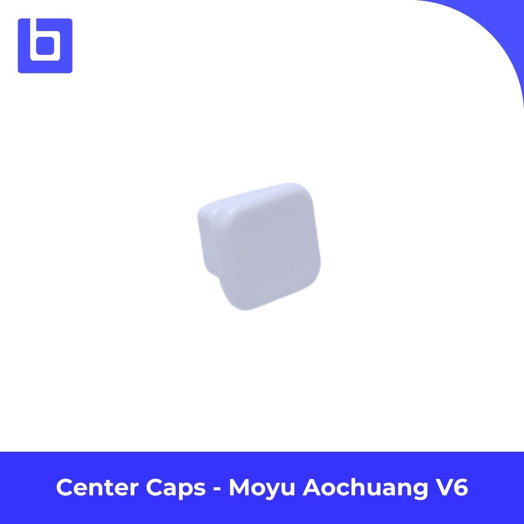 Blank Cap Cube Moyu Aochuang V6 UV Coated - Sparepart Center Caps BLD