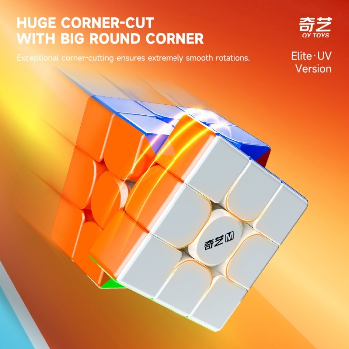 Cube 3x3 Qiyi m pro elite Uv Coated Original