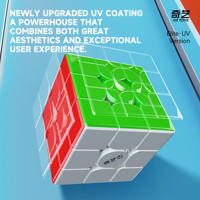 Cube 3x3 Qiyi m pro elite Uv Coated Original