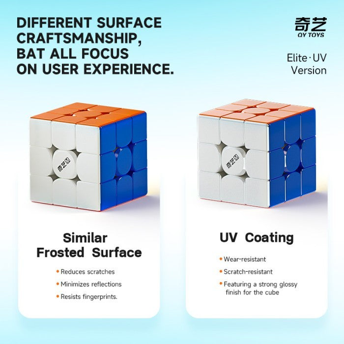 Cube 3x3 Qiyi m pro elite Uv Coated Original