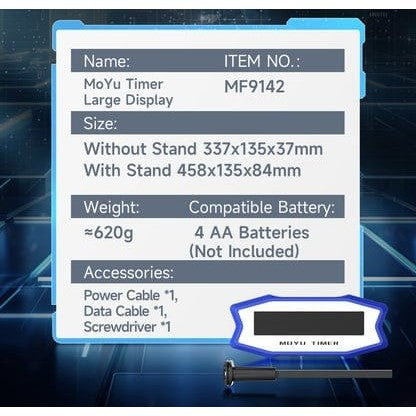 Moyu display tournament timer Blue Original