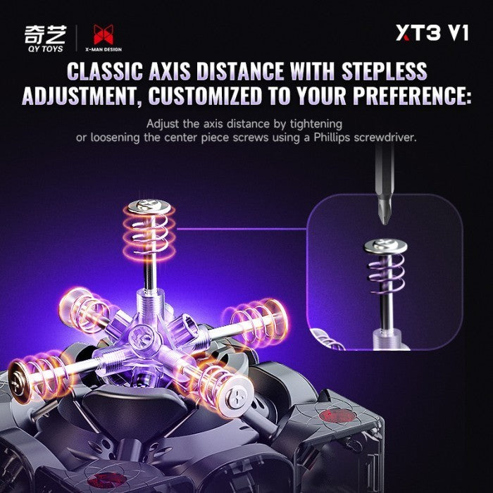 Cube 3x3 Qiyi Xman XT3 V1 Stickerless Standar/Uv Coated  Original - FLAGHSIP