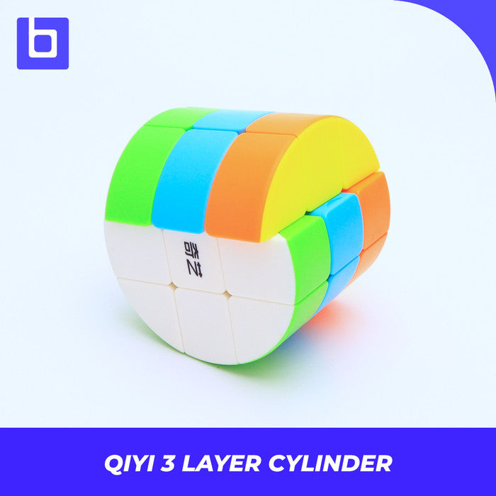 Cube Puzzle - Qiyi 3 Layer Cylinder - Stickerless Original