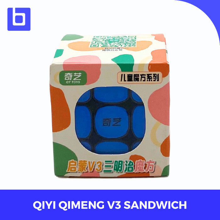 Cube 3x3 Qiyi Qimeng V3 Sandwich Black Base Original