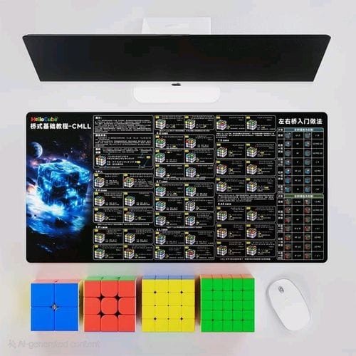 Matras cube Hellocube Mat 35cm*70cm  Cfop/Cmll/11 cube series/Full Of cube Original - CFOP