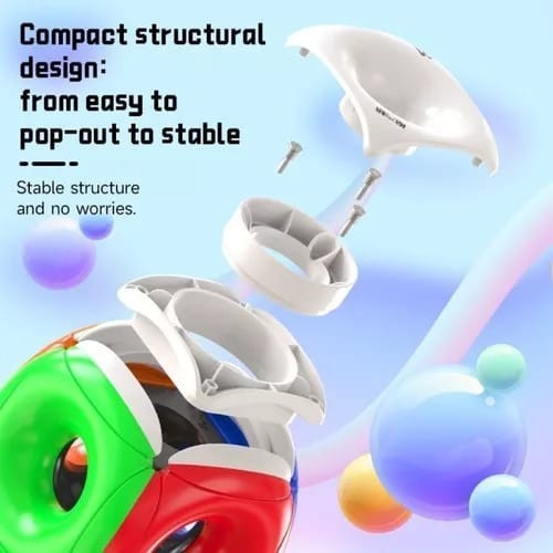 Cube 3x3 Qiyi Void Hollow Gravity cube Pillow Tori Cube 3x3 Stickerless Original