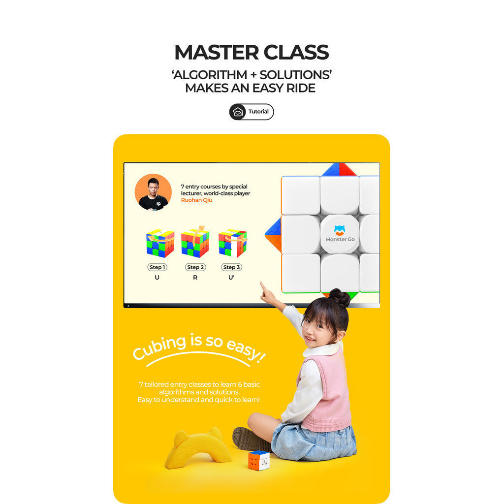 Gan Monster Go 3x3 V3 Magnetic Stickerless Original