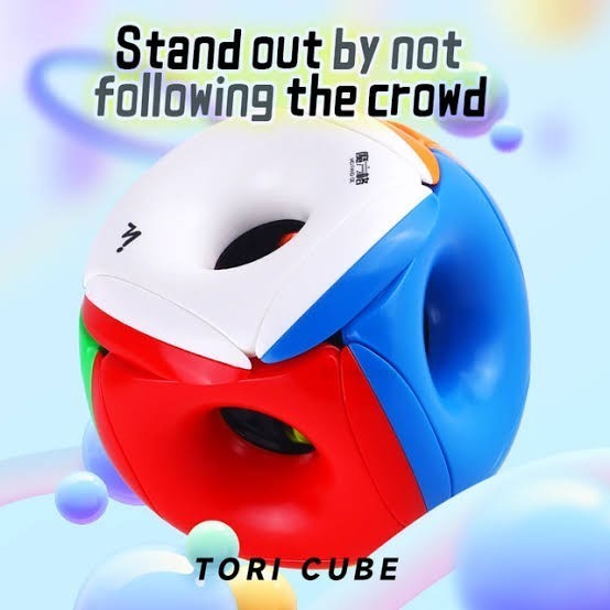 Cube 3x3 Qiyi Void Hollow Gravity cube Pillow Tori Cube 3x3 Stickerless Original
