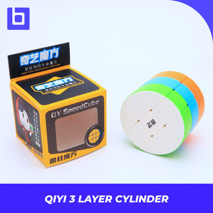 Cube Puzzle - Qiyi 3 Layer Cylinder - Stickerless Original