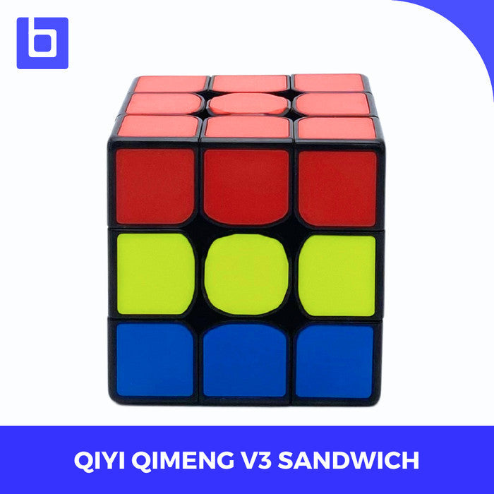 Cube 3x3 Qiyi Qimeng V3 Sandwich Black Base Original