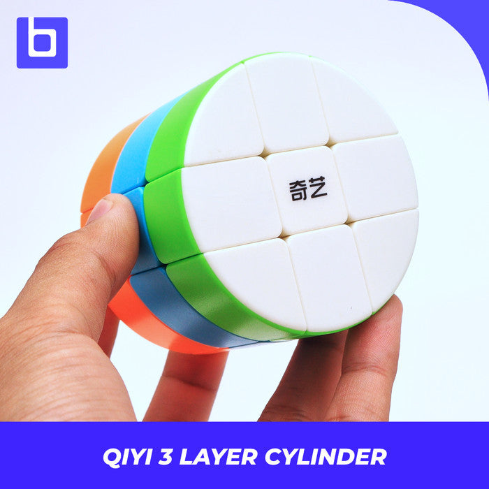 Cube Puzzle - Qiyi 3 Layer Cylinder - Stickerless Original
