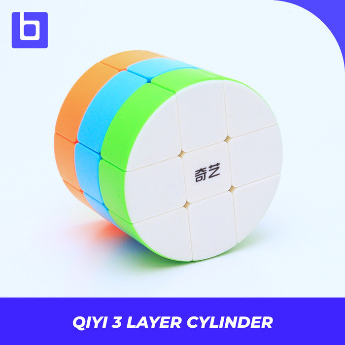 Cube Puzzle - Qiyi 3 Layer Cylinder - Stickerless Original