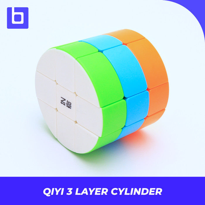 Cube Puzzle - Qiyi 3 Layer Cylinder - Stickerless Original
