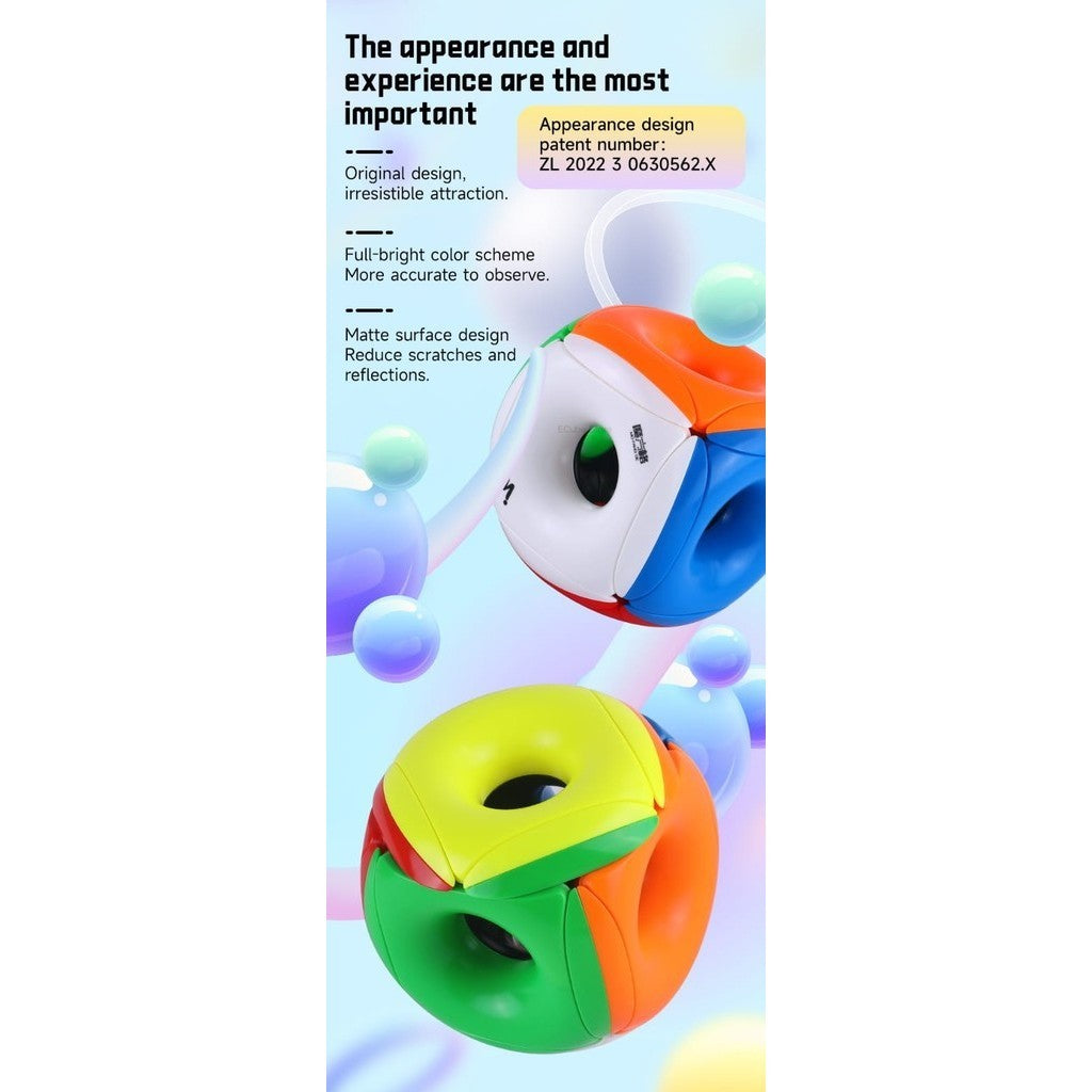 Cube 3x3 Qiyi Void Hollow Gravity cube Pillow Tori Cube 3x3 Stickerless Original