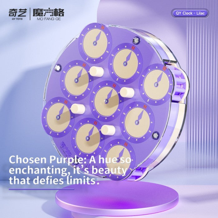 Cube Clock - Qiyi magnetic Clock Lilac Purple Original