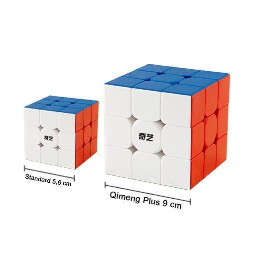 Cube 3x3 Qiyi Qimeng Plus 9cm Magnetic Stickerless Original