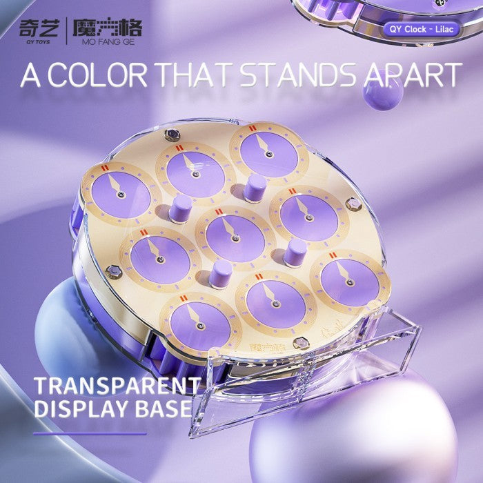Cube Clock - Qiyi magnetic Clock Lilac Purple Original