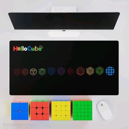 Matras cube Hellocube Mat 35cm*70cm  Cfop/Cmll/11 cube series/Full Of cube Original - CFOP