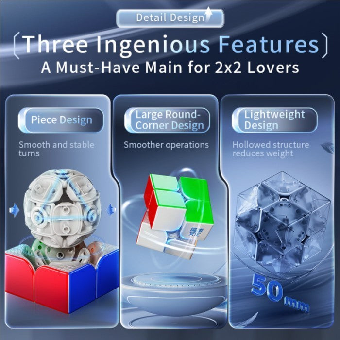 Cube 2x2 Weipo V5 20 Magnet Ballcore Uv Coated Original