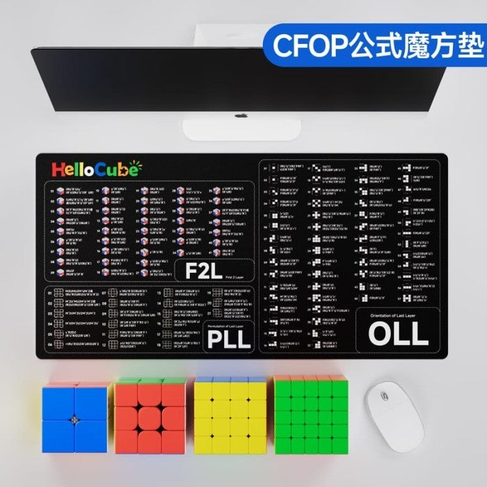 Matras cube Hellocube Mat 35cm*70cm  Cfop/Cmll/11 cube series/Full Of cube Original - CFOP