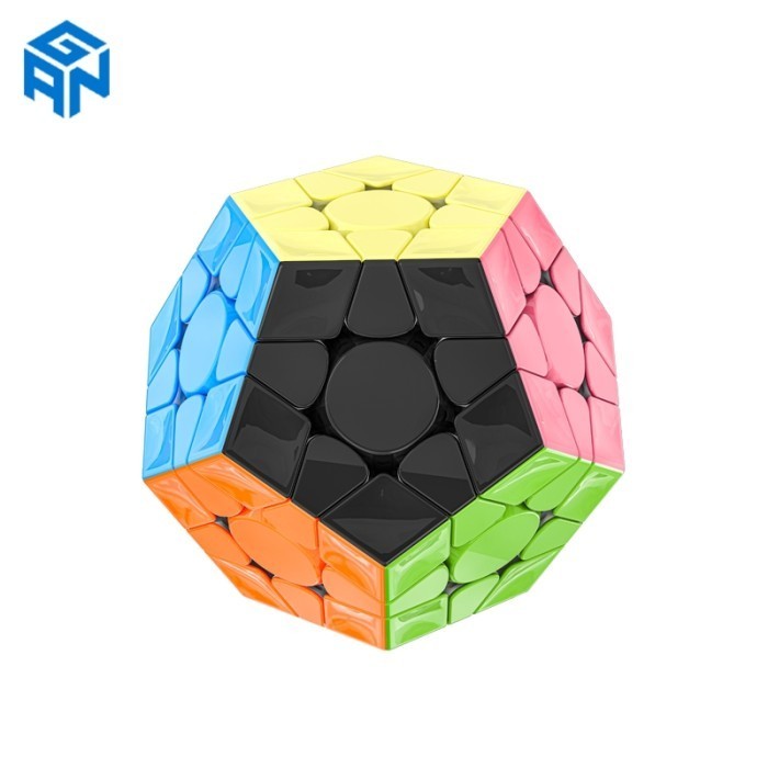 Cube Megaminx Gan Megaminx V2 3x3 Stickerless Original - GREY UV