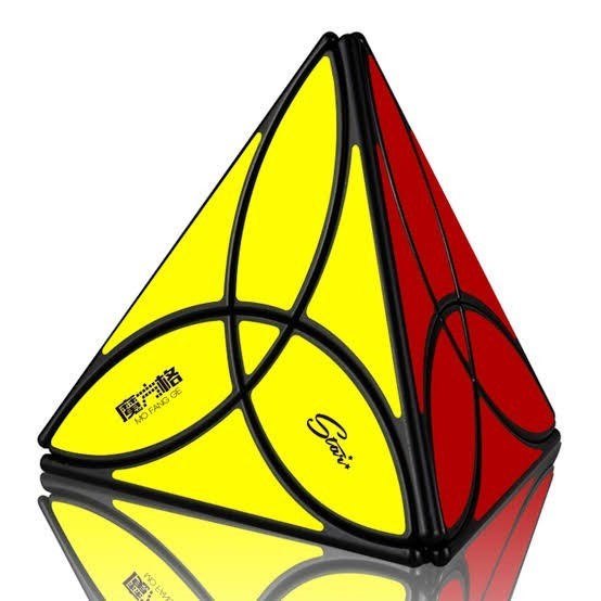 Cube Pyraminx Qiyi Clover Pyraminx Blackbase Original