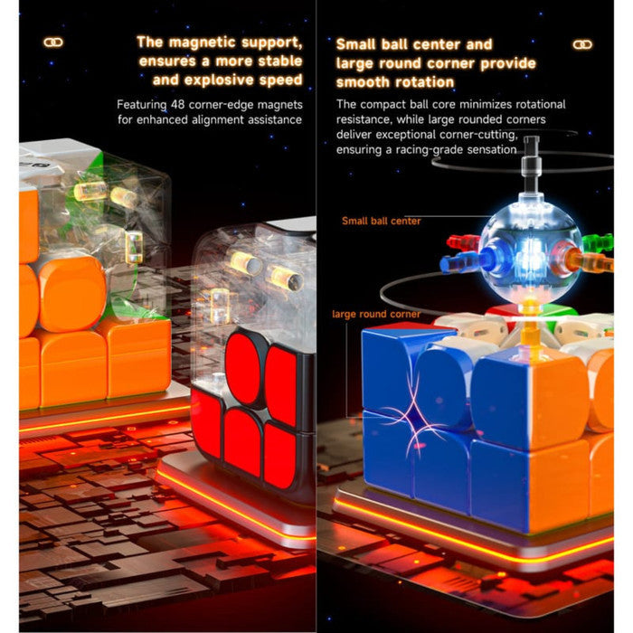 Cube 3x3 Qiyi Smart cube Magnetic AI 3x3 Original - ART VERSION