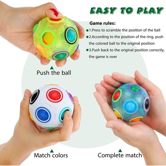 Qiyi Rainbow Ball 12 Hole Glow in The dark Original