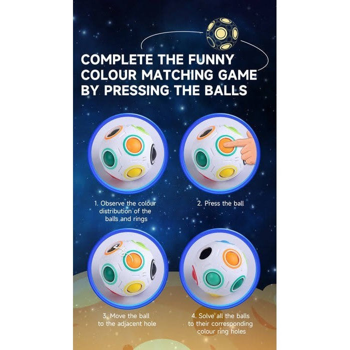 Cube Qiyi Rainbow Ball Puzzle Original