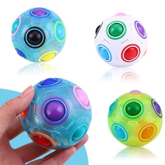 Qiyi Rainbow Ball 12 Hole Glow in The dark Original
