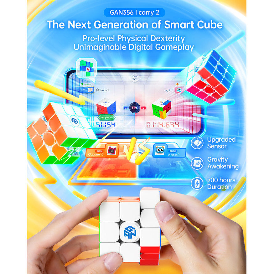 Cube 3x3 GAN 356 I CARRY 2 SMARTCUBE FROSTED / UV COATED ORIGINAL