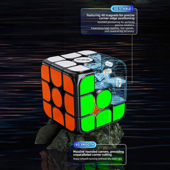Cube 3x3 Qiyi M Pro Art Version Blackbase Original