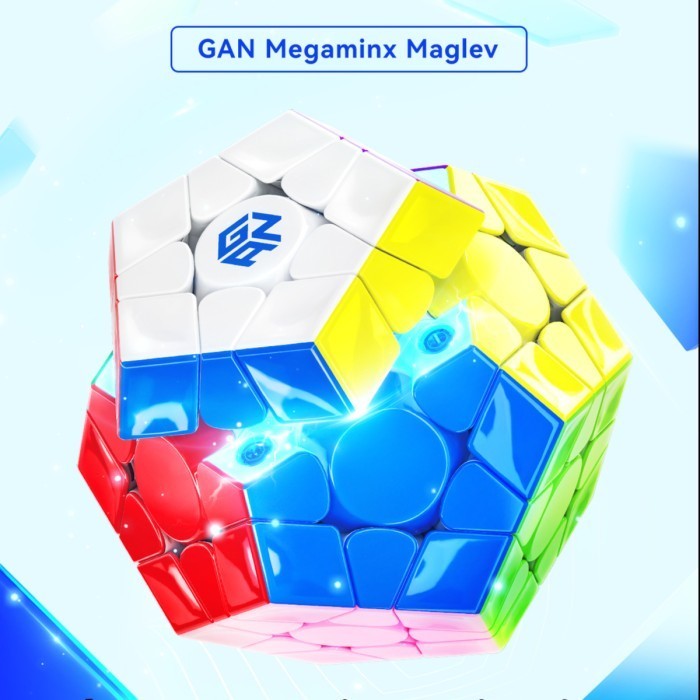 Cube Megaminx Gan Megaminx V2 3x3 Stickerless Original - GREY UV